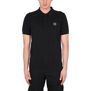 MA STRUM Icon Logo Polo Shirt Men BLACK T-Shirts